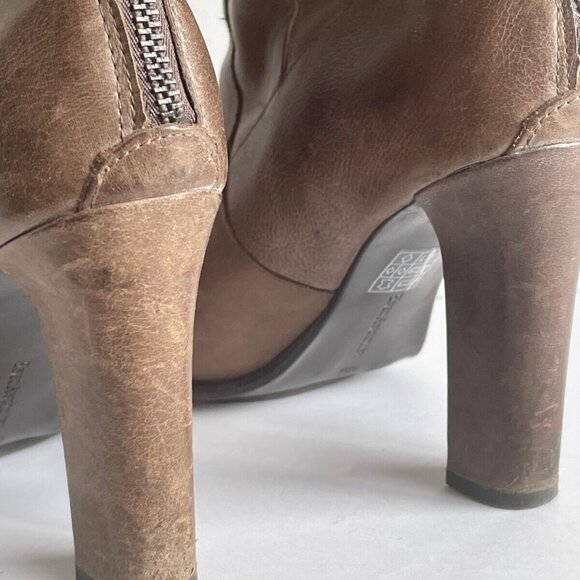 Enzo Angiolini Karissa Tall Leather High Heel Boots Light Brown Women’s 8.5 - Picture 4 of 9